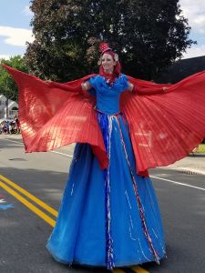 Massachusetts Stilt Walker Stilt Walking Hire Book Performer Party Entertainment Event Entertainer Costume RI CT NH 4th Fourth of July Parade Massachusetts Stilt Walker Stilt Walking Hire Book Performer Party Entertainment Event Entertainer Costume RI CT NH 4th Fourth of July Parade