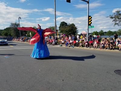 Massachusetts Stilt Walker Stilt Walking Hire Book Performer Party Entertainment Event Entertainer Costume Dress RI CT NH 4th Fourth of July Parade Massachusetts Stilt Walker Stilt Walking Hire Book Performer Party Entertainment Event Entertainer Costume Dress RI CT NH 4th Fourth of July Parade