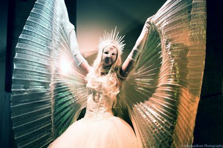 Isis Wings Stilt Walking Walker Ice Queen Castle Snow Princess Icicle Ball Isis Wings Stilt Walking Walker Ice Queen Castle Snow Princess Icicle Ball