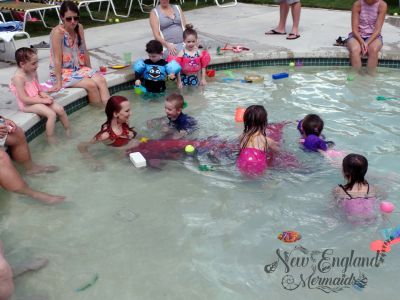 Kids Playing and Swimming with a REAL Mermaid! Birthday Pool Party Connecticut