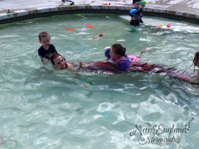 Kids Riding a Real Mermaid! Mermaid Entertainer Boston Massachusetts Party Event Performer