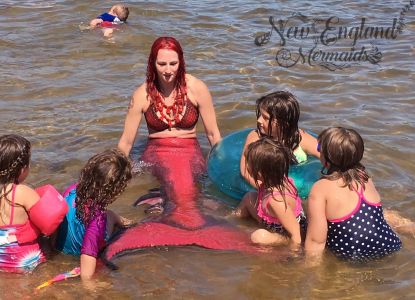 Lake Mermaid Kids Birthday Party Mermaids Milton Pond Beach NH Mermaid Sasha