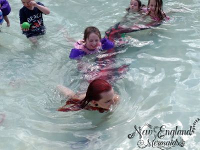 Mermaid Playing with Children. Kids Party Entertainment REAL Mermaid Performer Connecticut