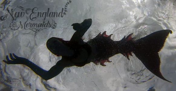 Mermaid Silhouette Performer Underwater