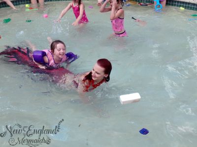 Real Mermaid Playing with Kids Rhode Island