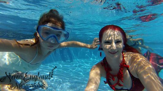 Underwater Performer Swimming Mermaid Luau Party Massachusetts